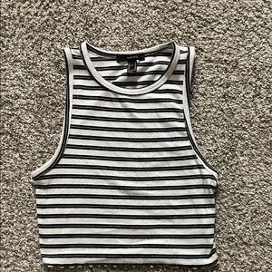 Forever 21 Striped Crop Top
